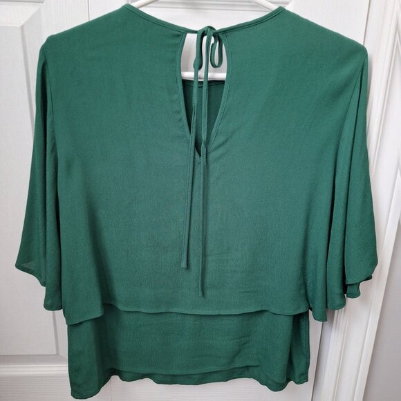 Zara Forest Green Blouse - Picture 2 of 7